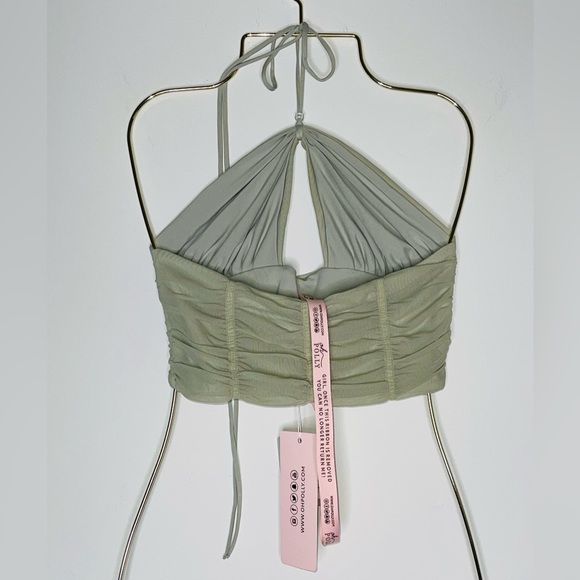 COPY - Oh Polly - Crop Top - Light Green - New with Tag - 6 US / Small - Picture 6 of 10